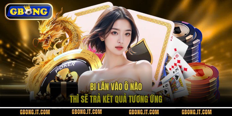 Bi lăn vào ô nào thì sẽ trả kết quả tương ứng